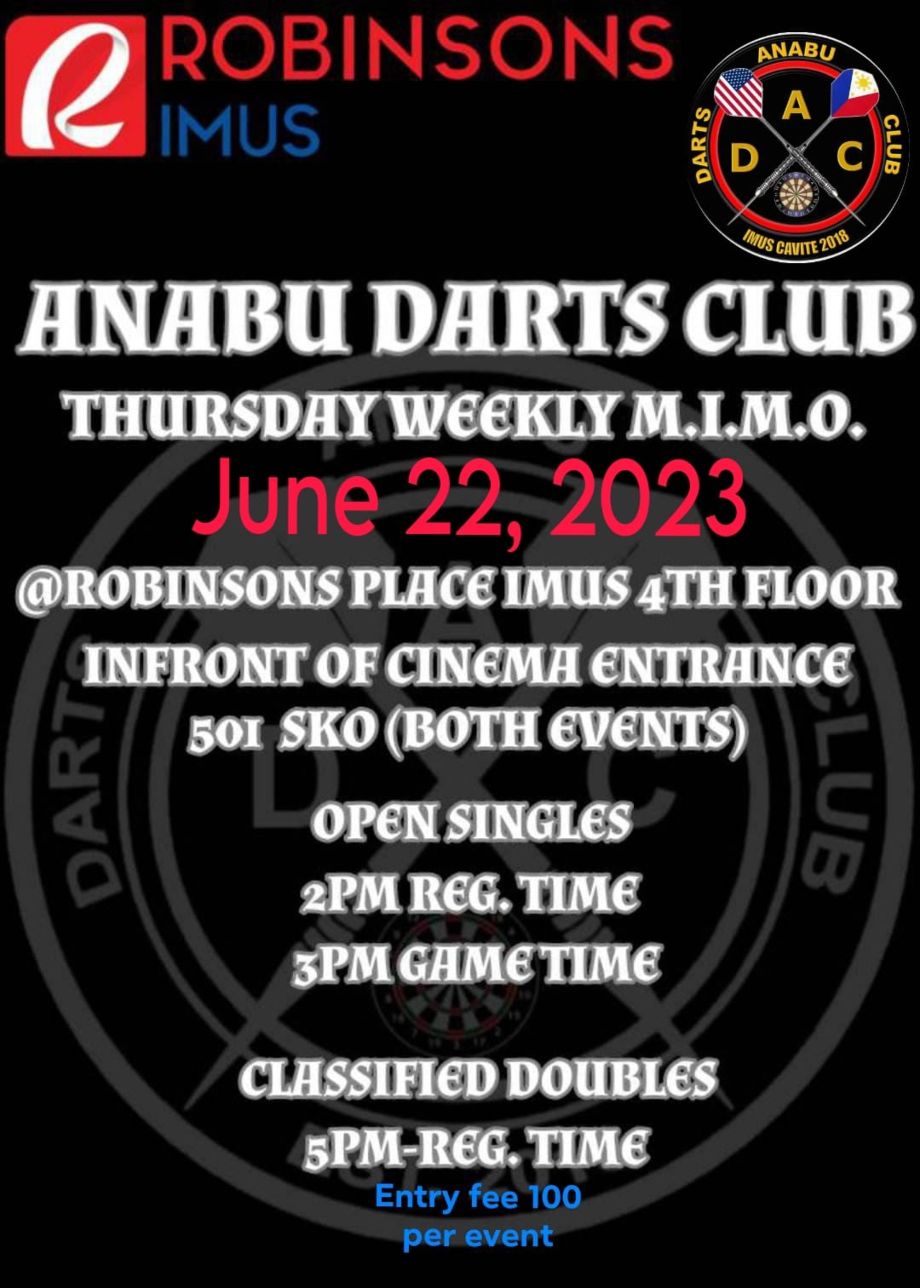 Anabu Darts Club Weekly MIMO
