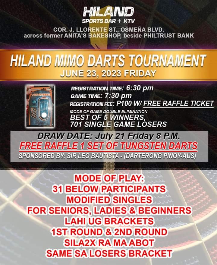 Hiland Sports Bar MIMO Darts Tournament (June 23)