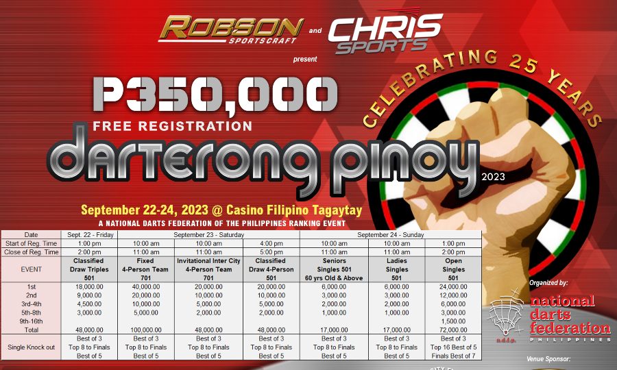 P350,000 Free Registration Darterong Pinoy 2023